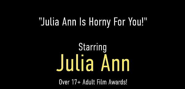  Gorgeous MILF Goddess Julia Ann Shows Off Her Big Boobs In Hot Solo!